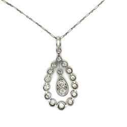 Belle Epoque Diamond Platinum Pendant - Castafiore