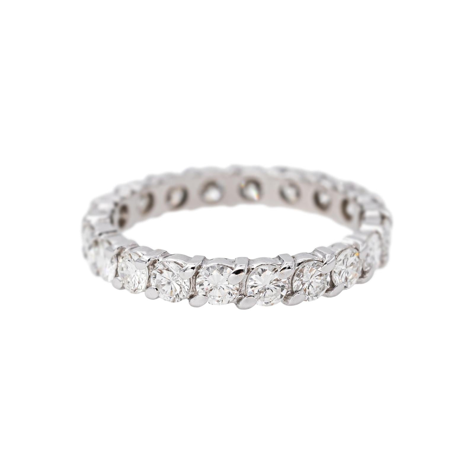 Bague Alliance américaine Or blanc Diamant