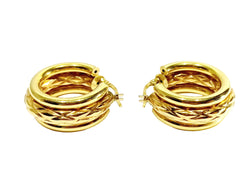Earrings Creoles in yellow gold