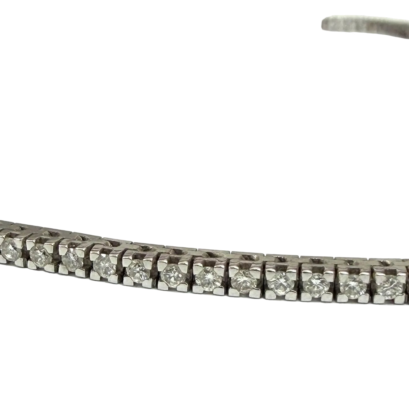 Collier Rivière en or blanc et diamants