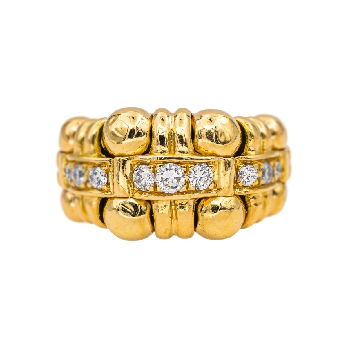 Boucheron Bague Boule Or jaune Diamant - Castafiore