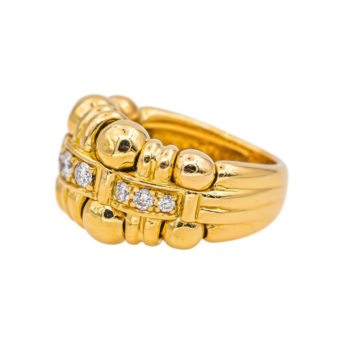 Boucheron Bague Boule Or jaune Diamant - Castafiore