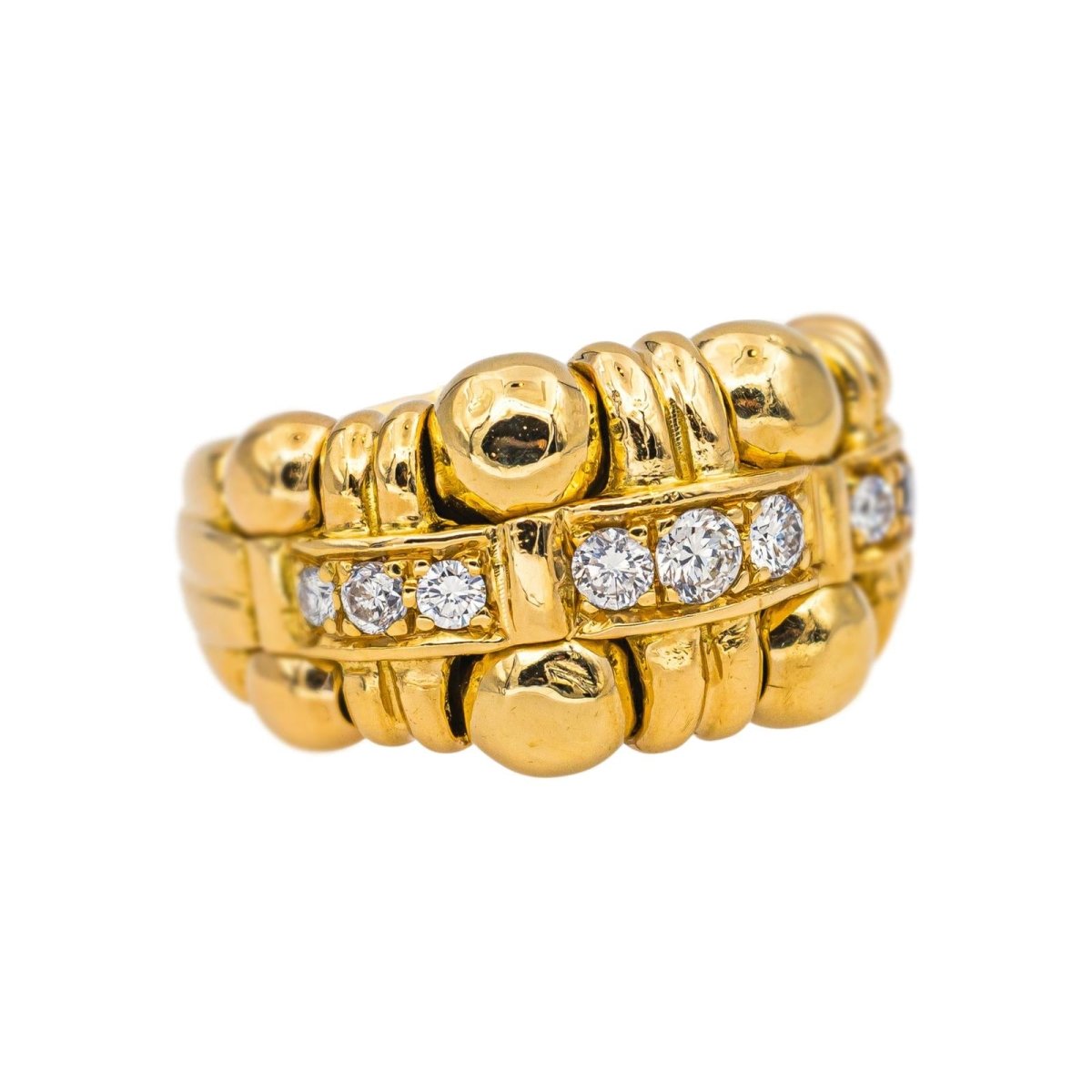 Boucheron Bague Boule Or jaune Diamant - Castafiore