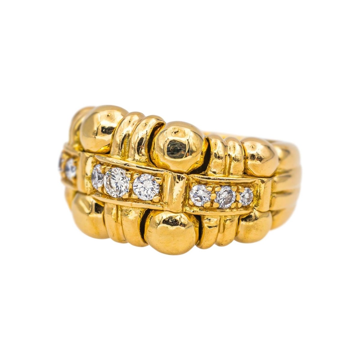 Boucheron Bague Boule Or jaune Diamant - Castafiore