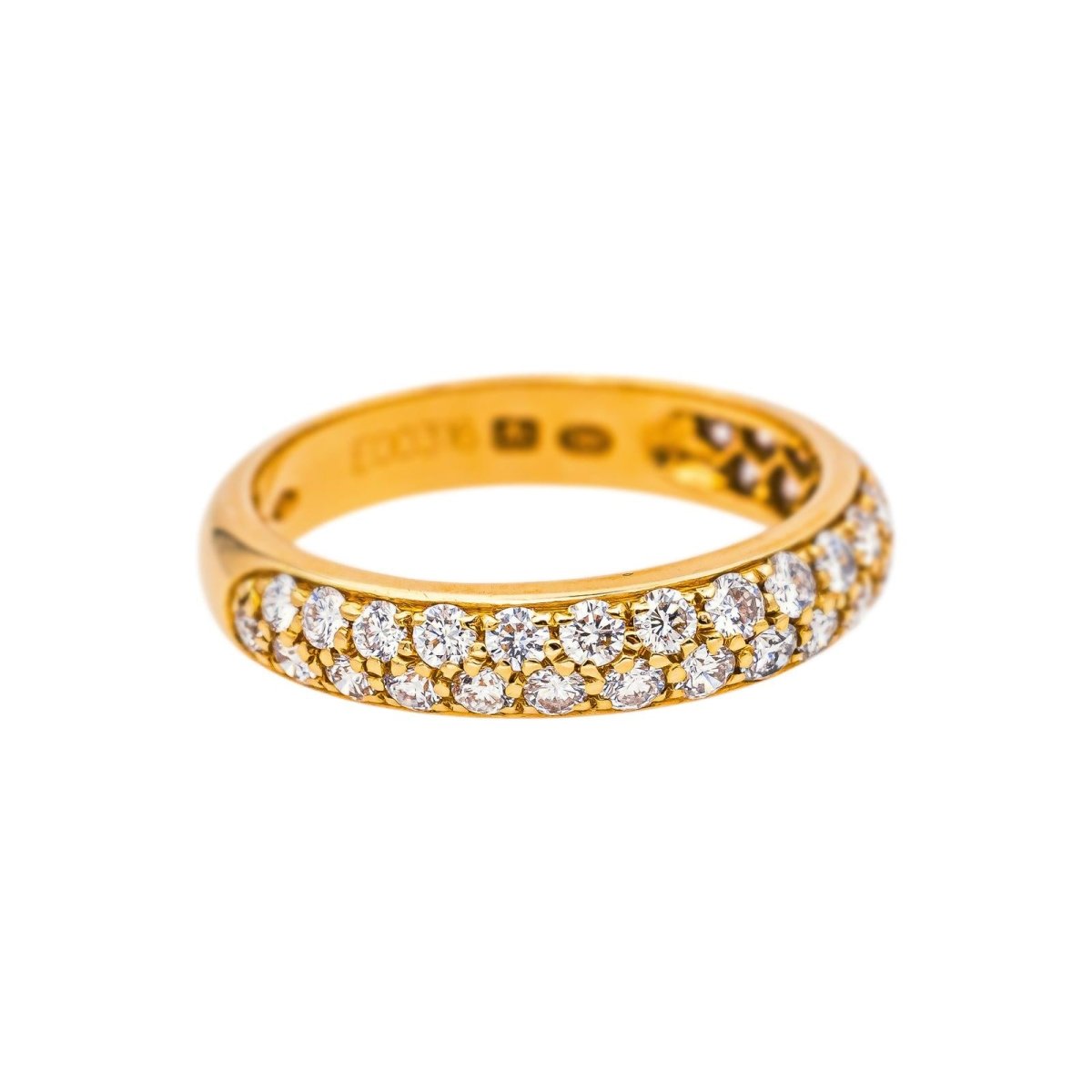 Boucheron Bague Demi-alliance Amour Or jaune Diamant - Castafiore