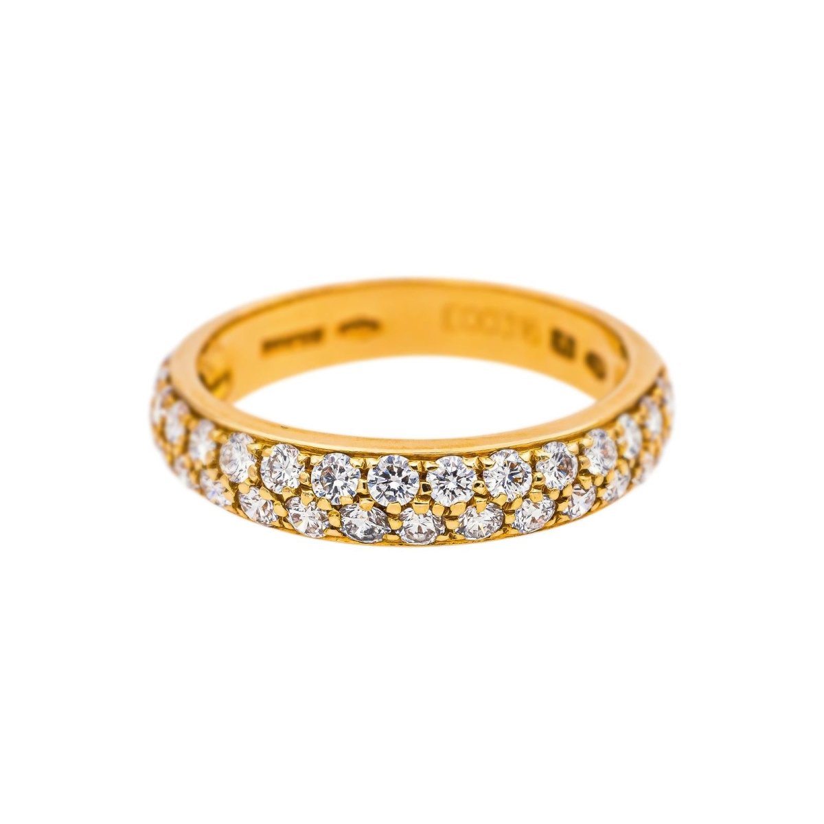 Boucheron Bague Demi-alliance Amour Or jaune Diamant - Castafiore