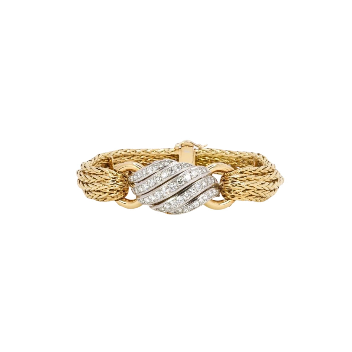 BOUCHERON Montre à secrets or jaune diamants - Castafiore