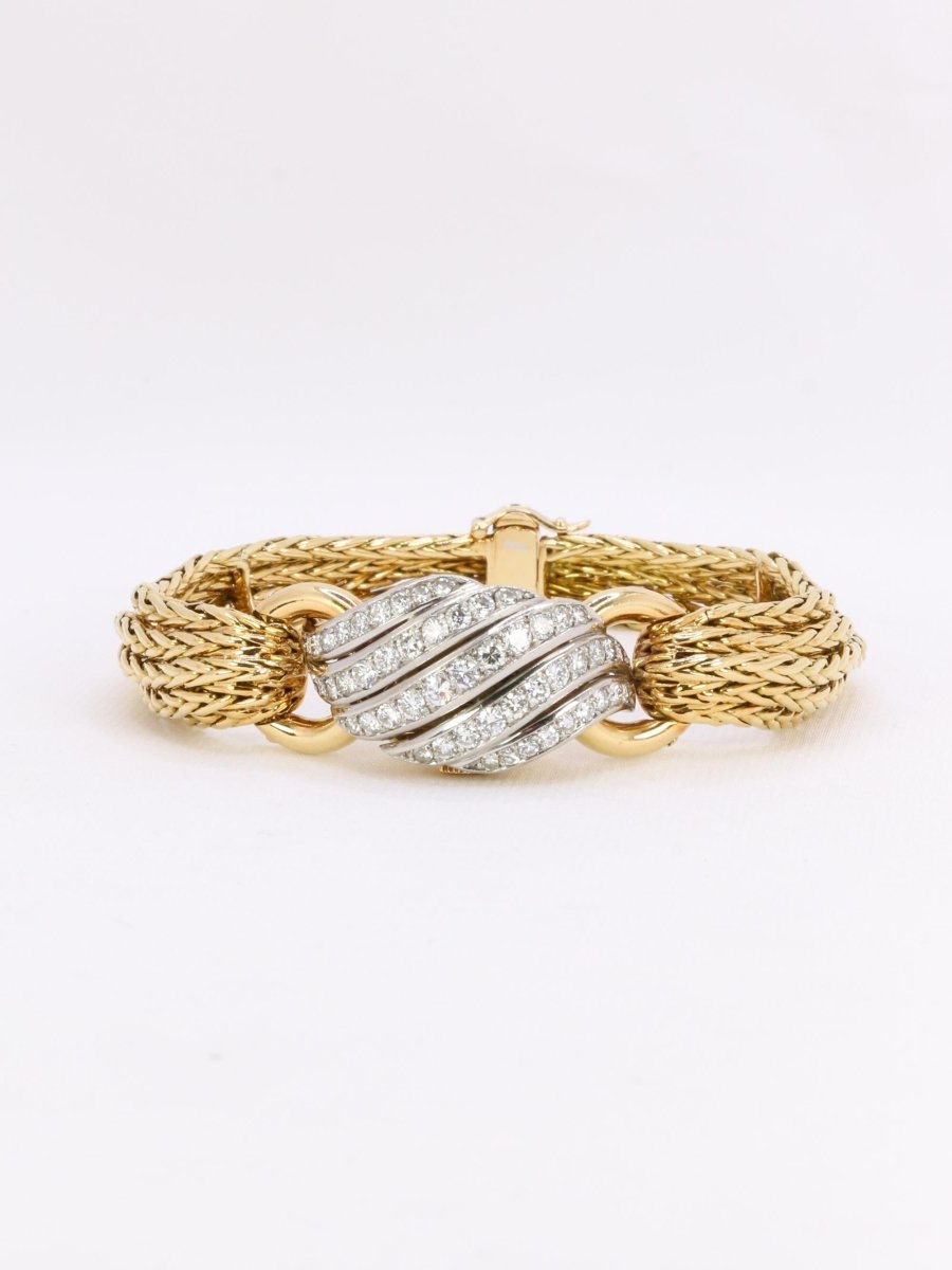 BOUCHERON Montre à secrets or jaune diamants - Castafiore