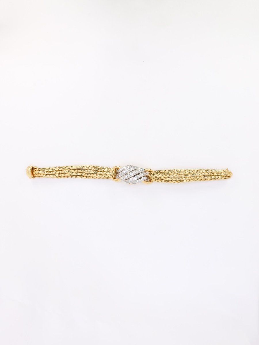 BOUCHERON Montre à secrets or jaune diamants - Castafiore