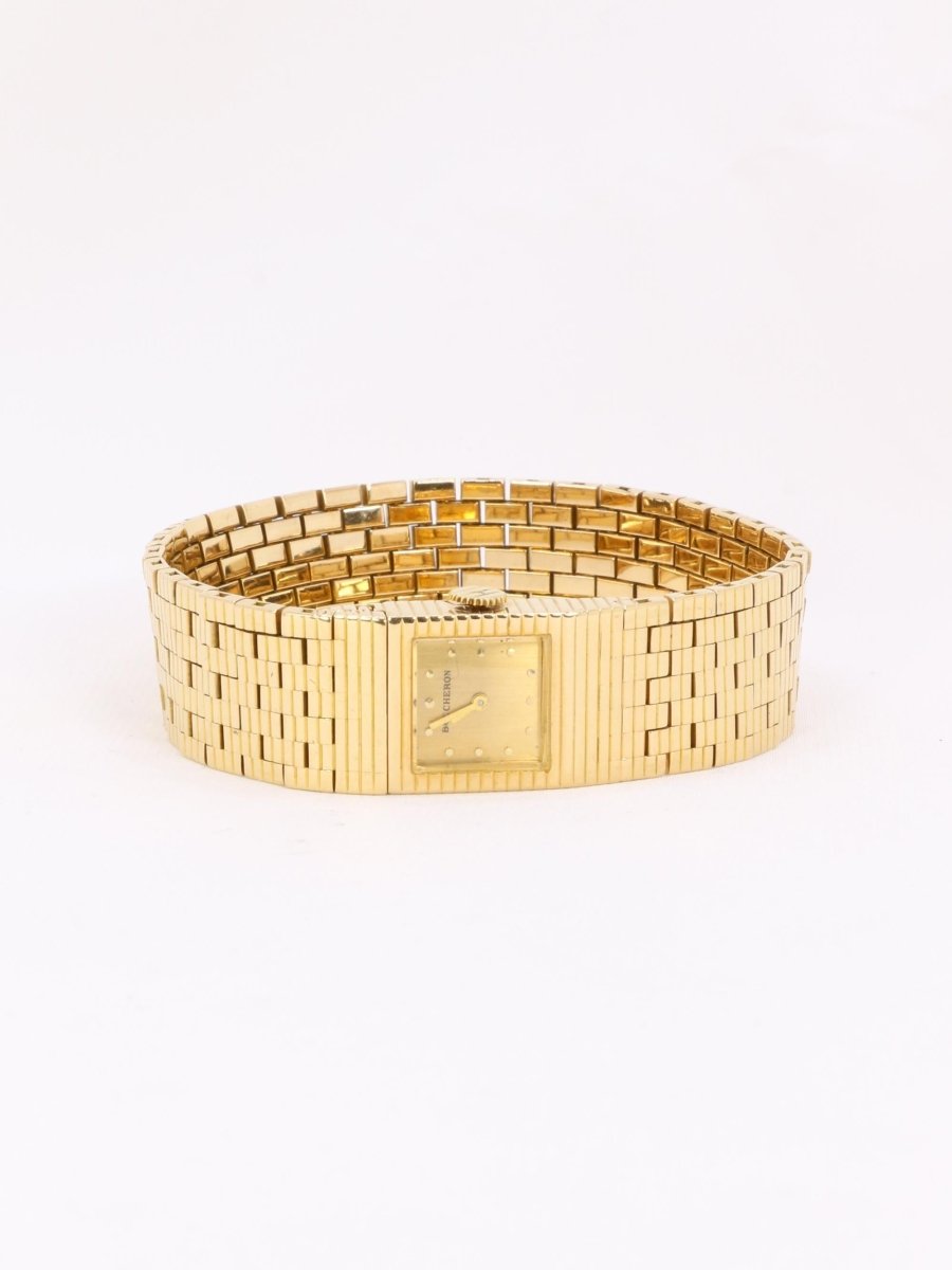 BOUCHERON Montre vintage or jaune - Castafiore