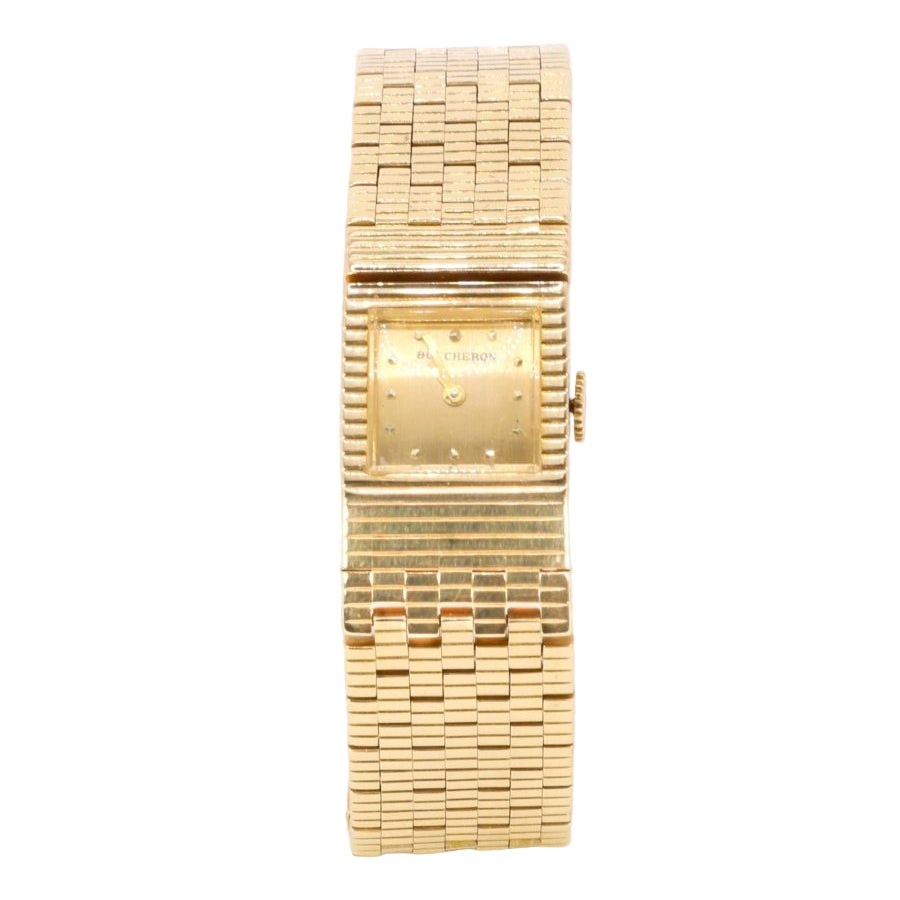 BOUCHERON Montre vintage or jaune - Castafiore