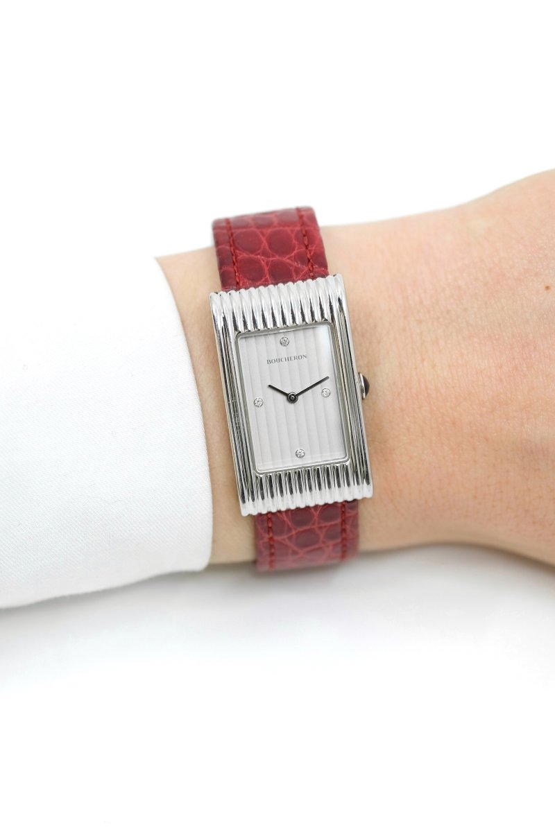 Boucheron Reflet Médium Acier & Diamants - 4 bracelets - 2019 (full set) - Castafiore
