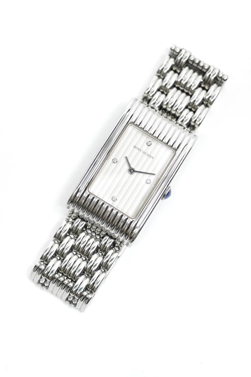 Boucheron Reflet Médium Acier & Diamants - 4 bracelets - 2019 (full set) - Castafiore