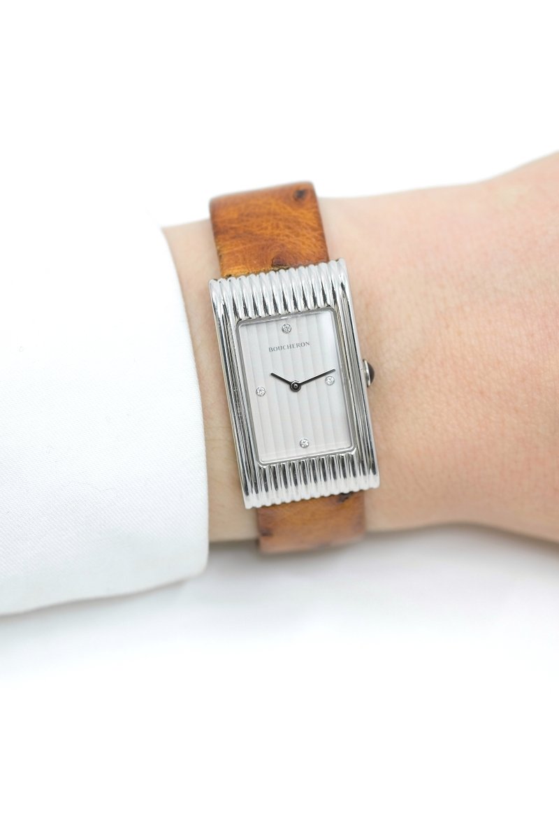 Boucheron Reflet Médium Acier & Diamants - 4 bracelets - 2019 (full set) - Castafiore