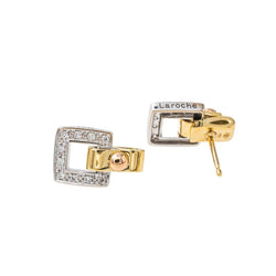 Boucle d'oreilles GUY LAROCHE en or jaune et diamant - Castafiore