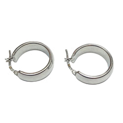 Boucles d'oreille Bandeau en or gris - Castafiore