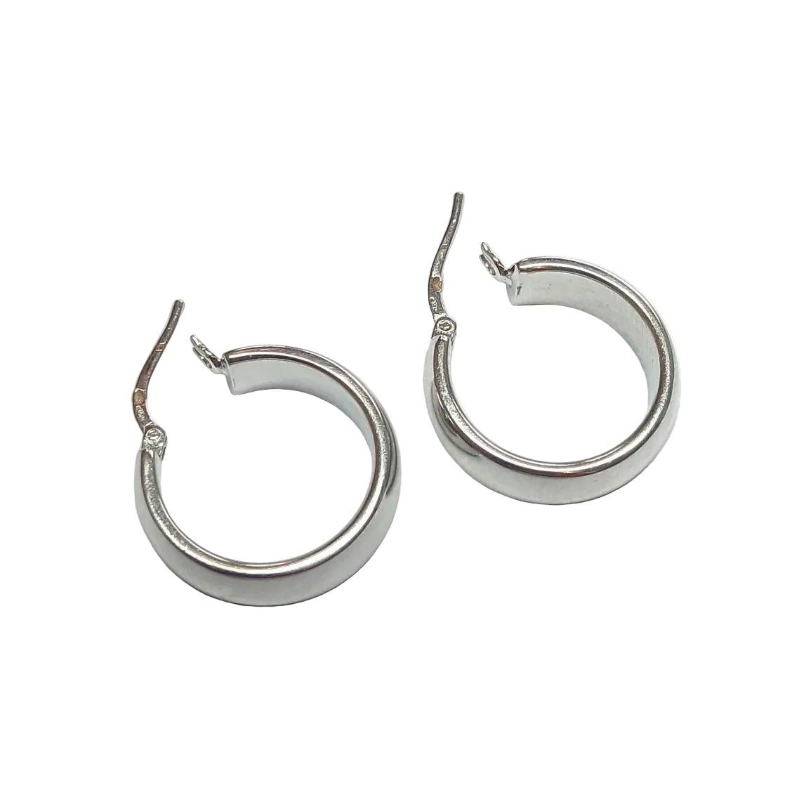 Boucles d'oreille Bandeau en or gris - Castafiore