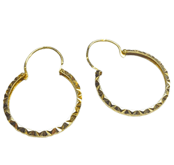 Boucles d'oreille Créoles en or jaune - Castafiore