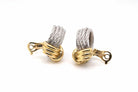 Boucles d'oreille Fred or et acier force 10 - Castafiore