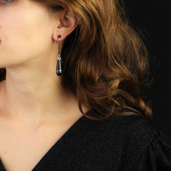 Boucles d'oreilles AGATES Rubannées en or jaune - Castafiore