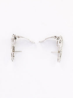 Boucles d'oreilles Ailes diamants Art Déco - Castafiore