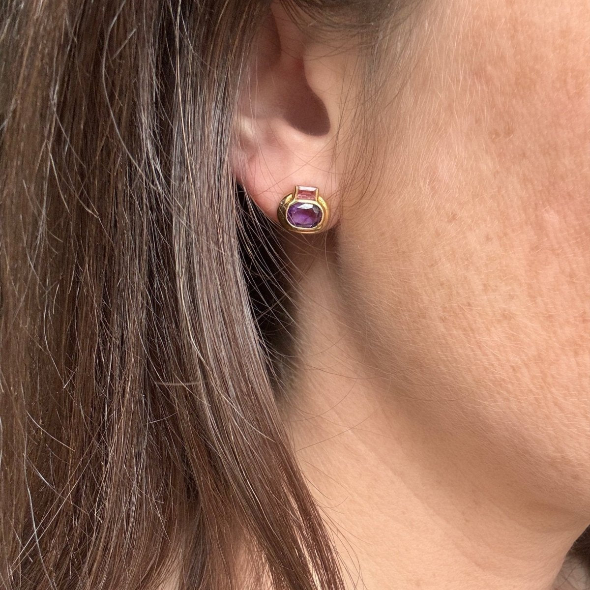 Boucles d’oreilles améthystes - Castafiore