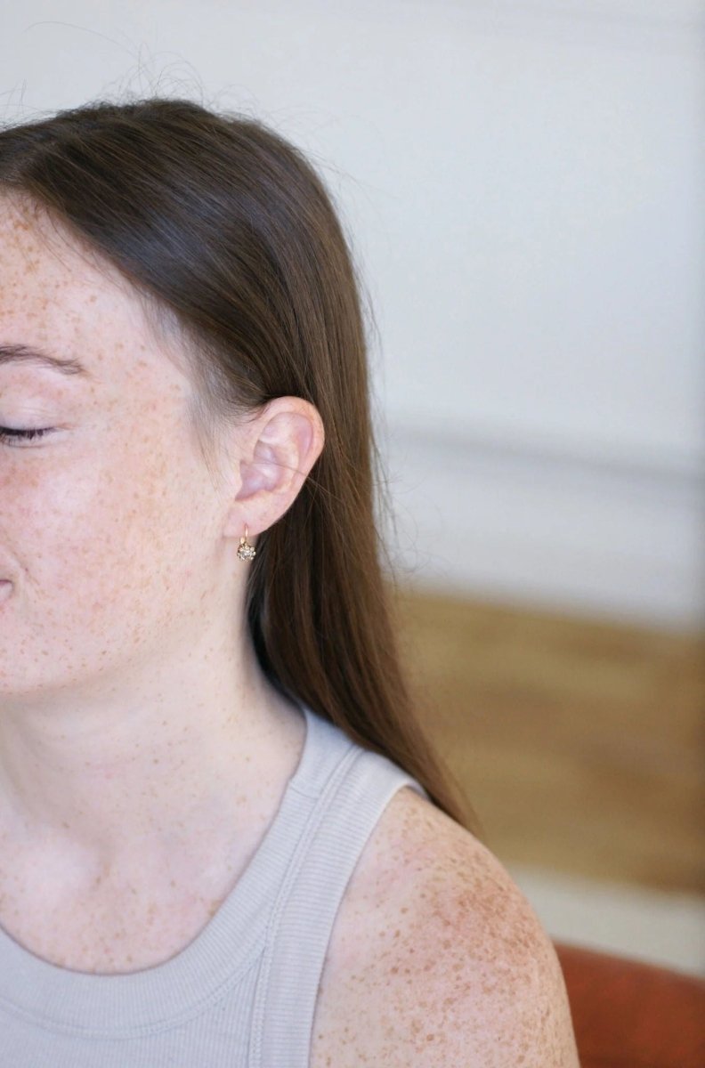 Boucles d'oreilles anciennes diamants 1,00 Ct - Castafiore