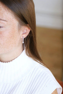 Boucles d'oreilles Art Déco diamants - Castafiore