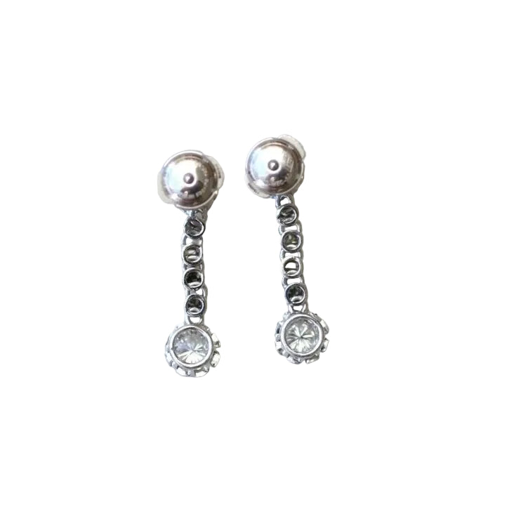 Boucles d'oreilles Art Déco diamants - Castafiore