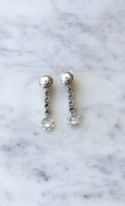 Boucles d'oreilles Art Déco diamants - Castafiore