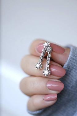 Boucles d'oreilles Art Déco diamants - Castafiore