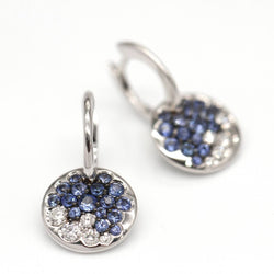 Boucles d'oreilles BLUE SKY en or blanc et diamants - Castafiore