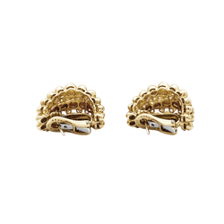 Earrings Boucheron, "Grain de raisin" in yellow gold and diamonds.
