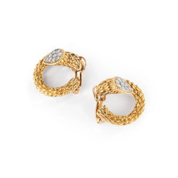 Boucles d'oreilles BOUCHERON "Serpent Bohème" en or jaune et diamants - Castafiore