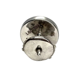 Boucles d'oreilles BULGARI Mono en or blanc et onyx - Castafiore