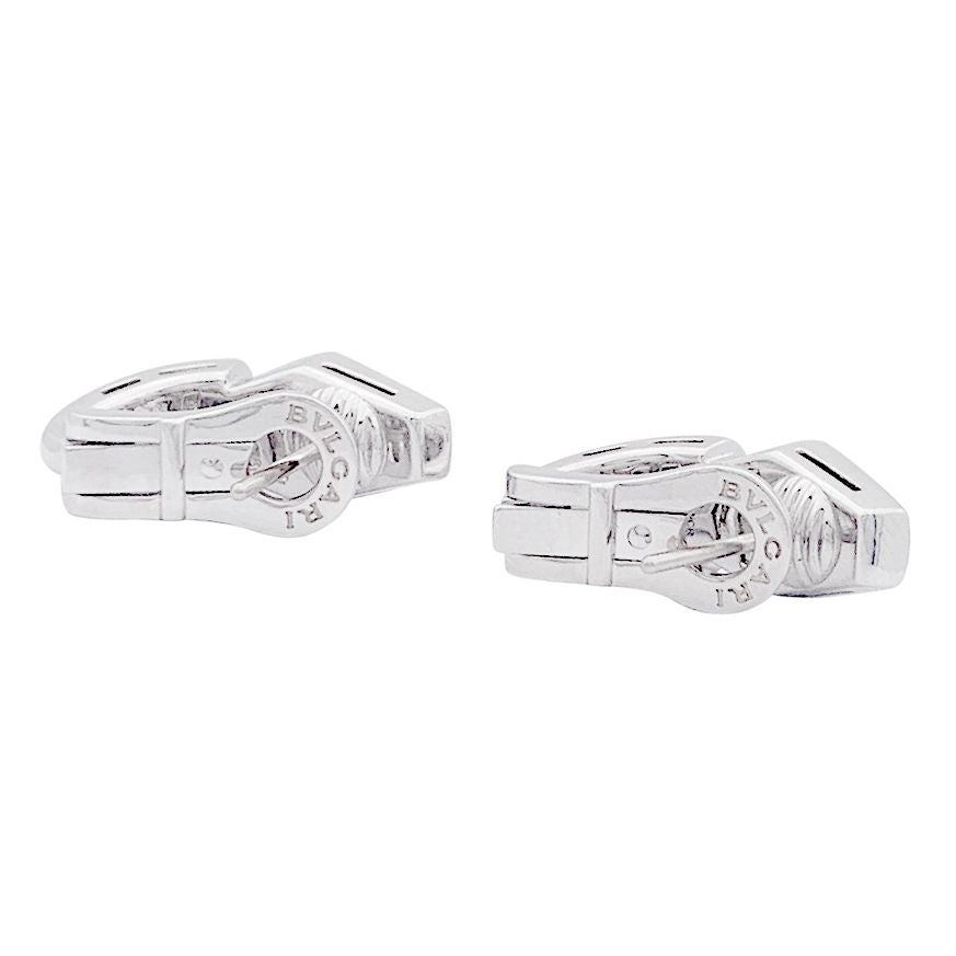 Boucles d'oreilles BULGARI "Serpenti Viper" en or blanc et diamant - Castafiore