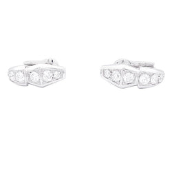 Boucles d'oreilles BULGARI "Serpenti Viper" en or blanc et diamant - Castafiore