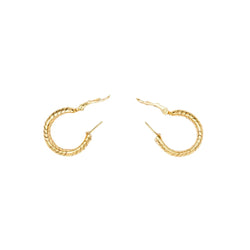 Boucles d'oreilles BULGARI Créoles en or jaune