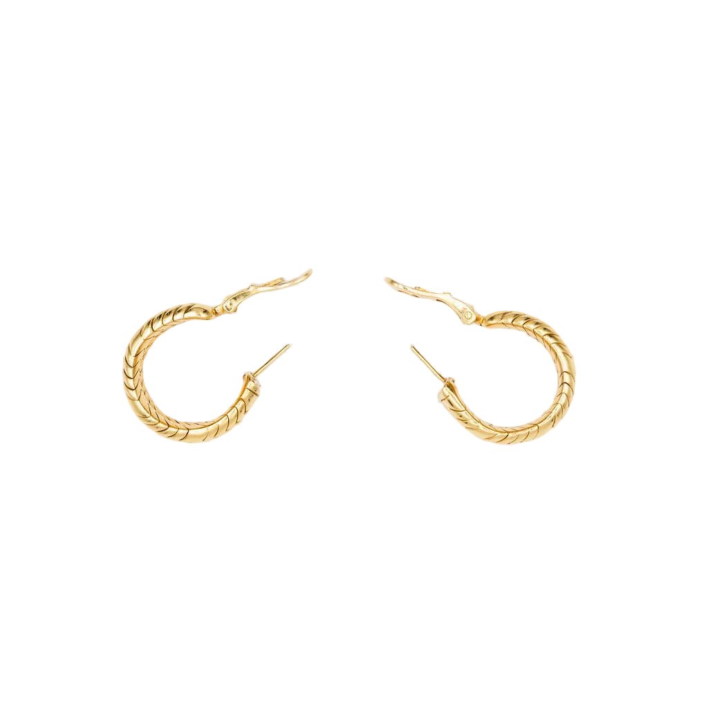 Boucles d'oreilles BULGARI Créoles en or jaune