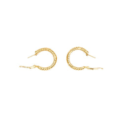 Boucles d'oreilles BULGARI Créoles en or jaune
