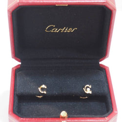 Boucles d'oreilles Cartier C en or jaune et diamants - Castafiore