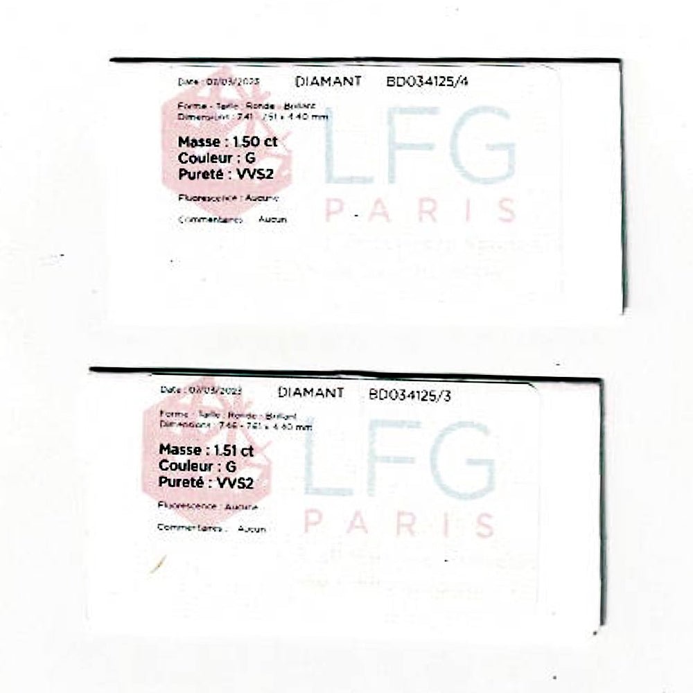 Boucles d'oreilles Cartier diamants - Castafiore