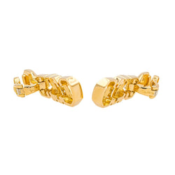 Boucles d'oreilles CARTIER en or jaune et diamants - Castafiore