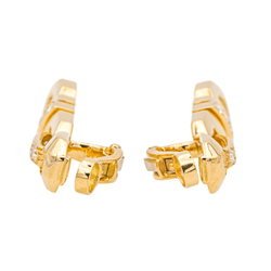 Boucles d'oreilles CARTIER en or jaune et diamants - Castafiore