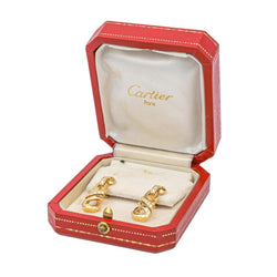 Boucles d'oreilles CARTIER en or jaune et diamants - Castafiore