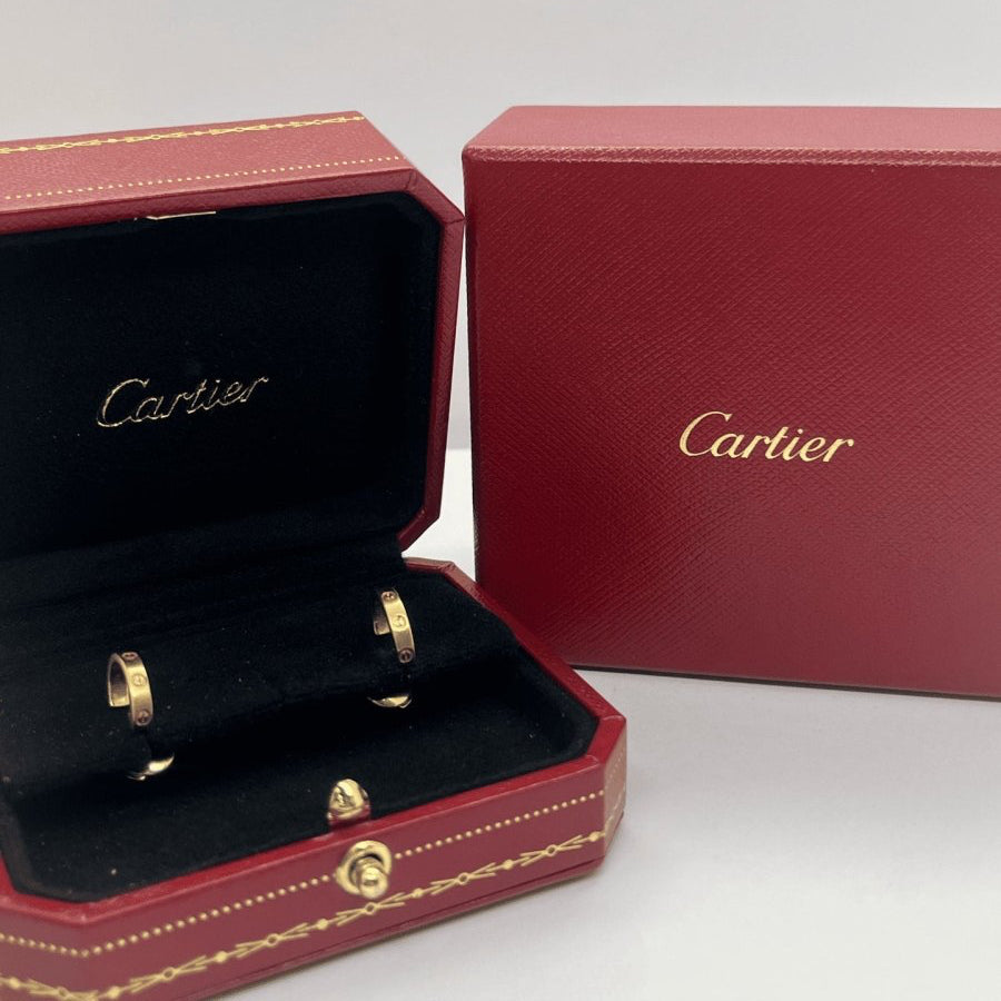 Boucles d'oreilles CARTIER Love en or rose - Castafiore