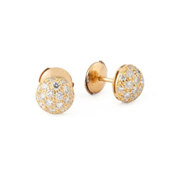 Boucles d'oreilles CARTIER "MIMI" en or jaune et diamants - Castafiore