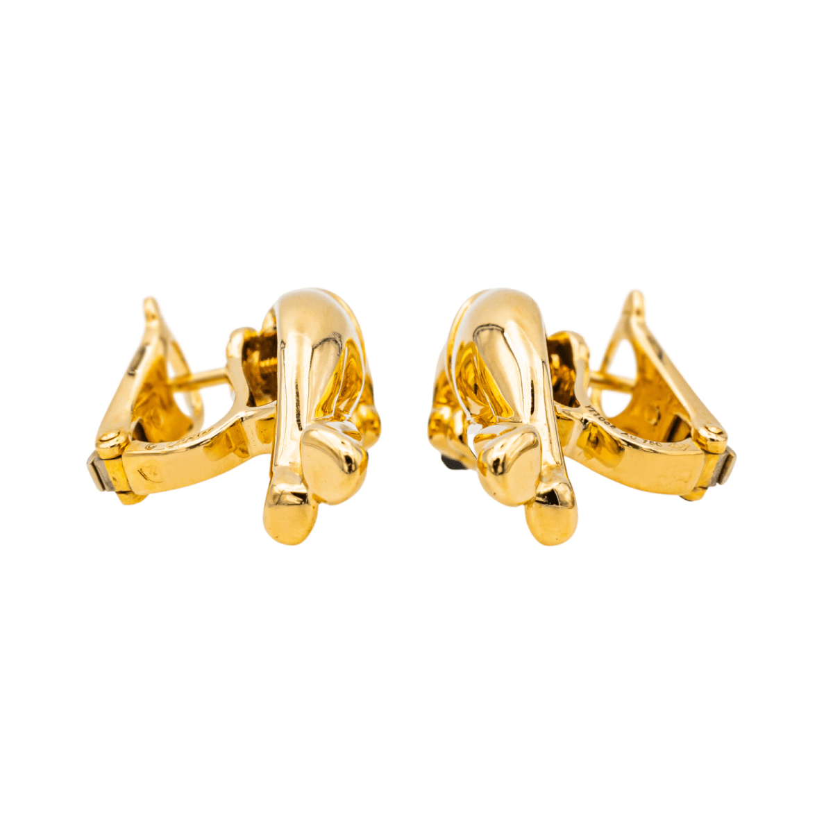 Boucles d'oreilles CARTIER "Panthère" en or jaune et or blanc - Castafiore