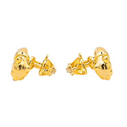 Boucles d'oreilles CARTIER "Panthère" en or jaune et or blanc - Castafiore