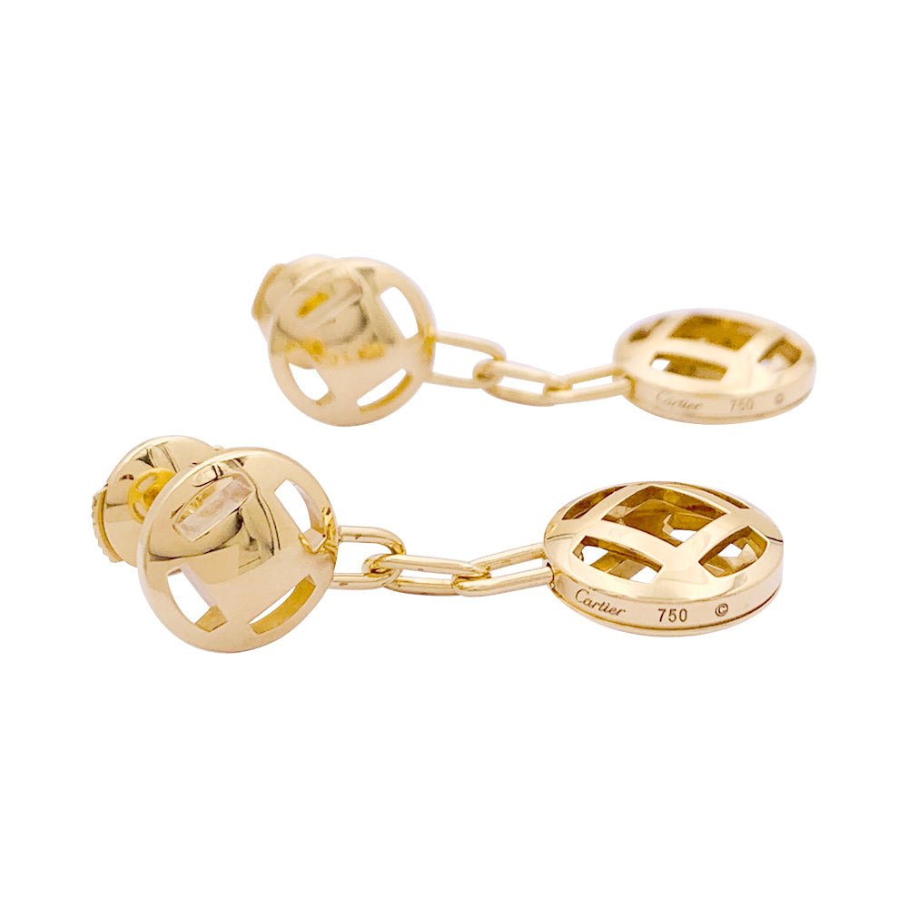 Boucles d'oreilles Cartier, "Pasha", or jaune. - Castafiore